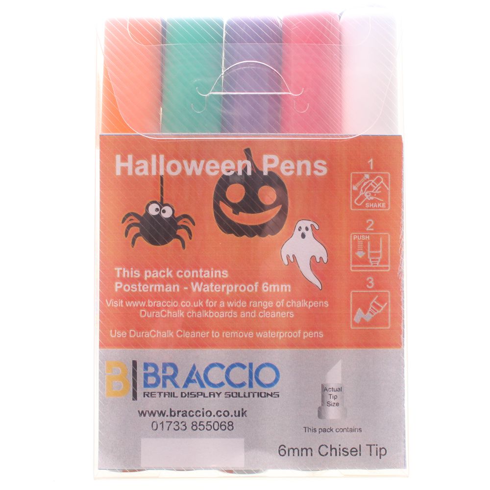 Halloween Waterproof Chalkboard Pens - 6mm Nib